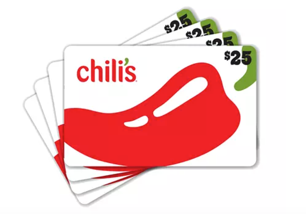 25.00 Chili's Gift Card Sweepstakes