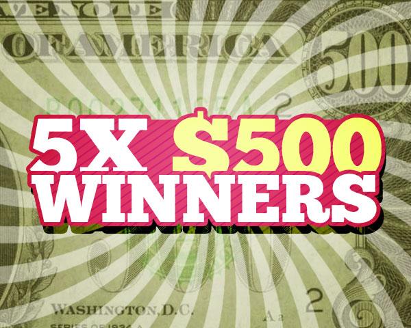 $500 Cash Giveaway! Sweepstakes